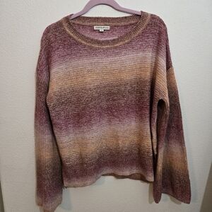 Frye & Co. Bell Sleeve Sunset Sweater Large